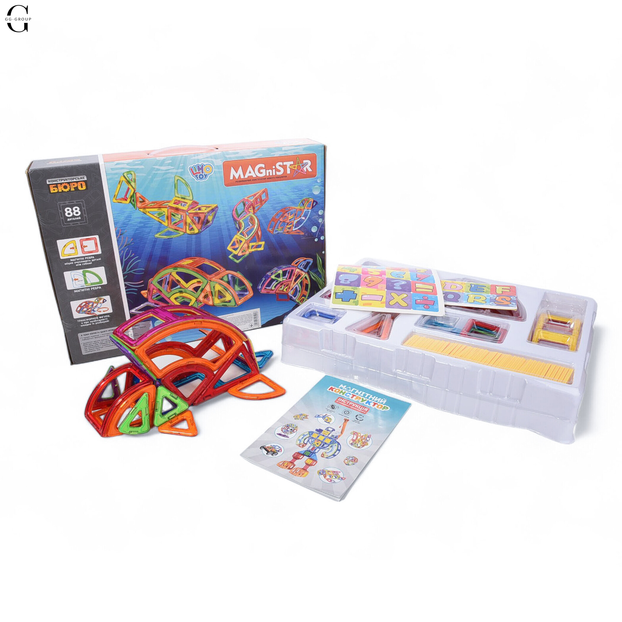 Магнитный конструктор Magnit/Magical/LIMO TOY 118 деталей